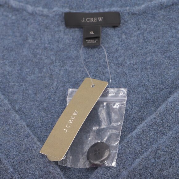 NWT J.CREW Stretch Bouclé Cardigan Sweater in Heather Lagoon Blue Boucle Size XL - Picture 8 of 10